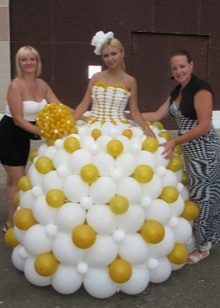 Balloon air wedding dress