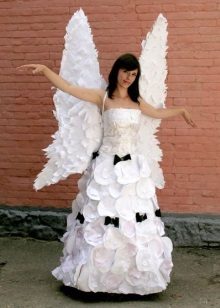 Long paper wedding dress