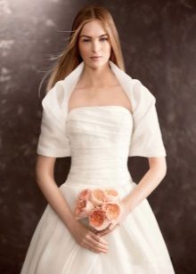 Wedding dress with a bolero