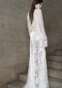 Lacy Wedding Dress by Wong