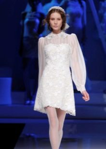 The choice of color tights for a wedding dress