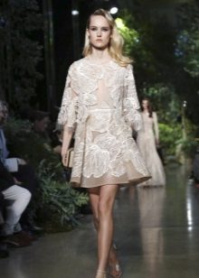 Wedding beige dress by Eli Saab