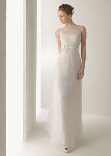 Wedding dress straight closed