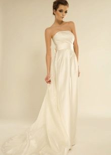 Straight bridal gown open