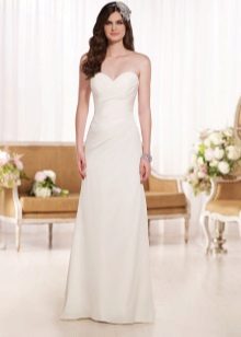 Sophisticated straight wedding dress
