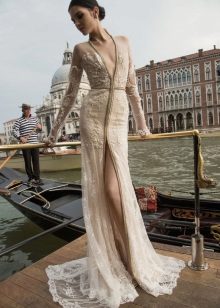 Wedding dress Inbal Dror beige