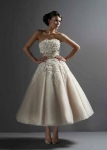 Lace bodice that goes into a skirt