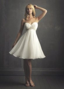 Magnificent wedding dress from chiffon