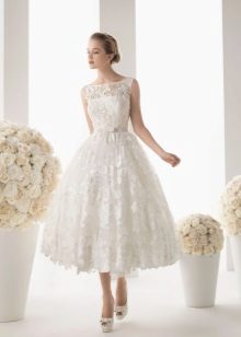 short lace wedding dress