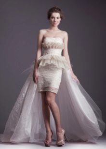 Wedding short dress by Anastasia Gorbunova