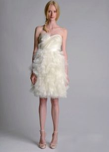 Short wedding dress from MARCHESA