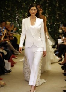 Wedding suit from Carolina Herrera