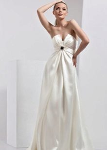 Maternity Wedding Dress with Drapery