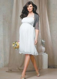 Maternity Wedding Dress with Bolero
