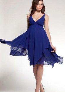 Empire Empire Blue Maternity Dress