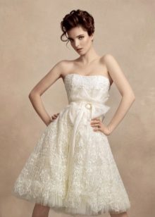 Lace Midi Wedding Dress