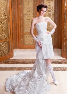 Midi Wedding Dress with Train