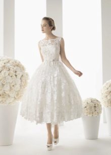 Midi Lace Wedding Dress by Rosa Clara