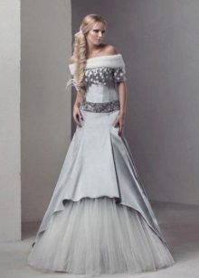 Wedding dress from designers in Russian style