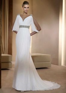 Empire Empire Wedding Dress with Sleeves
