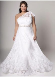 Wedding dress in the Greek style for full