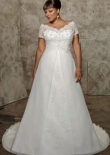 Wedding dress with train