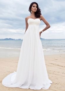 Empire wedding dress for summer wedding