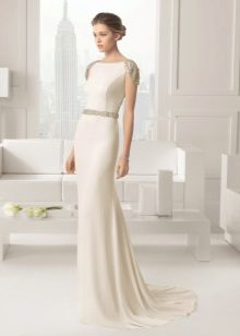 Closed top wedding dress