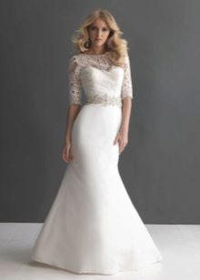 Mermaid Closed Top Wedding Dress