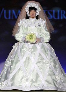 The wedding dress is magnificent ugly