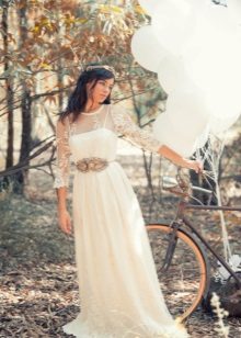 Wedding dress retro style