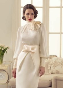 Wedding Vintage Short Closed Dress