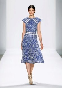 Tadashi Shoji print evening dress