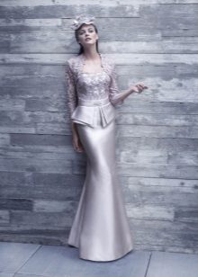 Evening dress for mature from Carla Ruiz with Basque