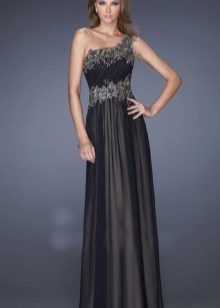 Evening dress from La Femme in the Greek style