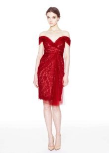 Evening dress from Marchesa red