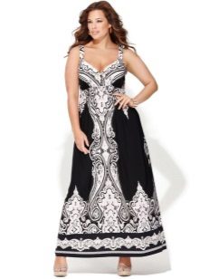 Summer evening dress for full