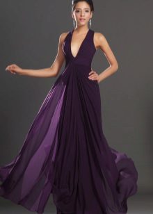 Purple evening dress beautiful