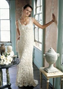 Crochet wedding dress from the catwalk