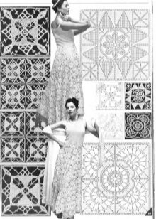 The scheme of the motive of the second square to the wedding dress