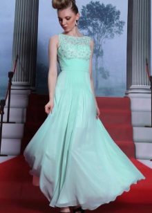 Mint evening dress