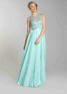 Mint-colored Evening Dress - Blonde