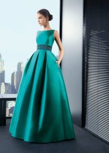 Evening turquoise dress from Rosa Clar magnificent