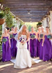 Lilac bridesmaid dresses