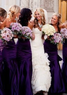 Purple dresses for bridesmaids