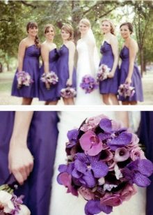 Purple dresses for bridesmaids