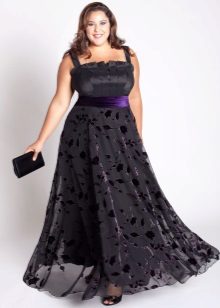 Empire evening dress for obese