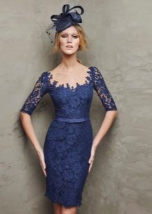 white evening short lace dress