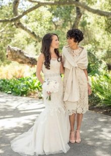 Elegant evening dress for mother of the bride