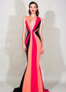Striped Mermaid Evening Dress by Zuhair Murad